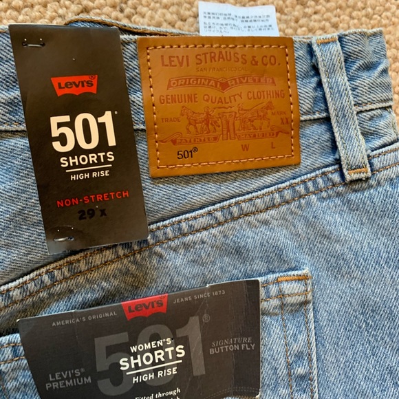 levis high rise 501 short - Picture 12 of 12